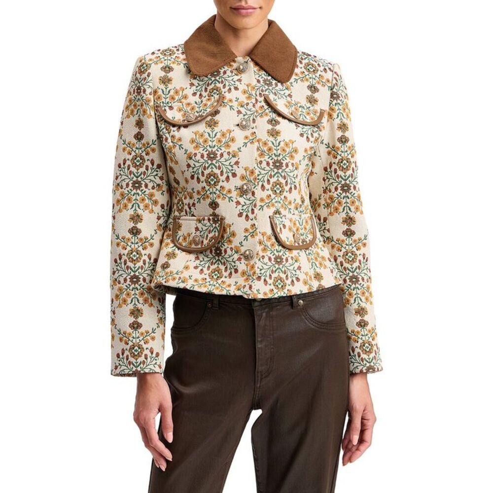 Avec Les Filles Womens  Long Slim Four Pocket Jkt